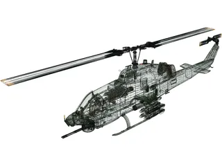 Bell AH-1W Super Cobra 3D Model preview