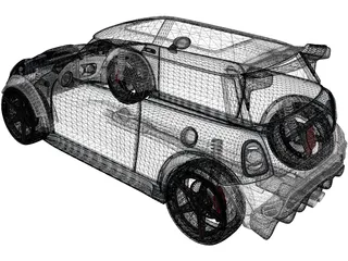 Mini Cooper R56 Widebody 3D Model preview