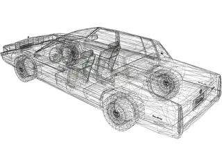 Cadillac Deville (1992) 3D Model preview