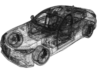 Alfa Romeo Giulia Quadrifoglio 3D Model preview