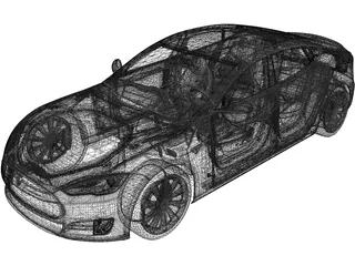 Tesla Model S P100D 3D Model preview