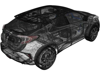 Toyota C-HR (2017) 3D Model preview