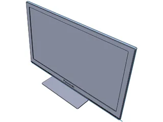 Panasonic TX-P46ST30B Plasma TV 3D Model preview