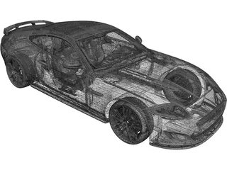 Jaguar XK 3D Model preview