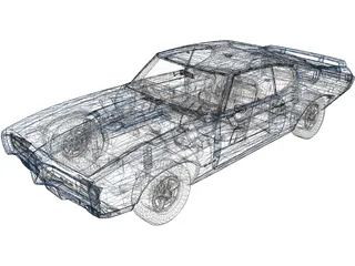 Pontiac GTO Judge Hard Top 3D Model preview