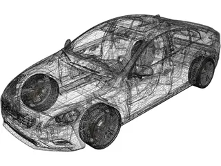 Volvo S60 (2010) 3D Model preview