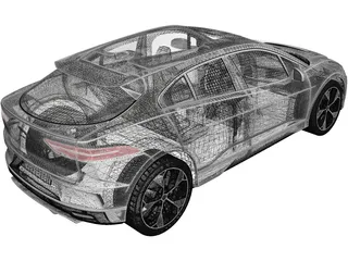 Jaguar I-Pace (2019) 3D Model preview