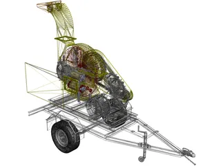 Wood Chipper 3D Model preview