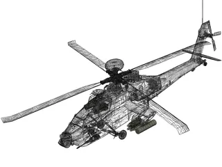 Boeing AH-64 Apache 3D Model preview