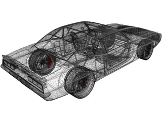 Chevrolet Camaro SS RS (1969) 3D Model preview