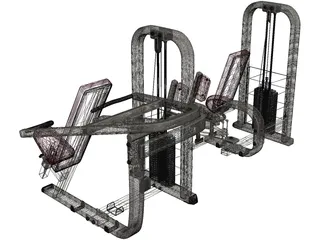 Shoulder Press 3D Model preview