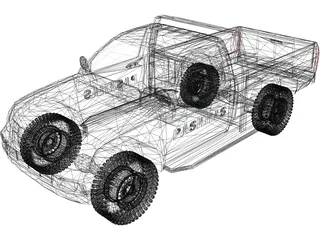 Isuzu D-Max (2006) 3D Model preview