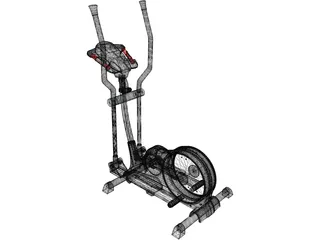 Treadmill Kettler 3D Model preview
