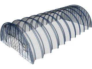 Hangar 3D Model preview