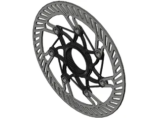 Center Lock Brake Rotor 3D Model preview