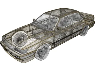 Nissan Laurel C33 (1991) 3D Model preview