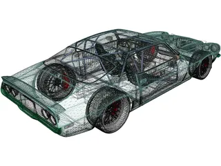 Chevrolet Camaro ProTouring (1970) 3D Model preview