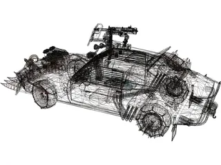 Zombie Car 3D Model preview