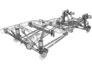 Suspension Independnt Lifted Kit 3D Model preview