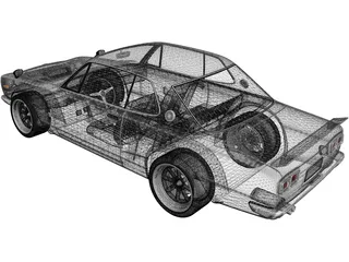 Nissan Skyline 2000GT-R (1968) 3D Model preview