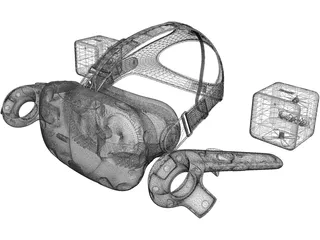 HTC Vive 3D Model preview
