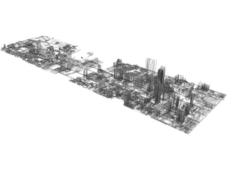 Philadelphia City 3D Model preview