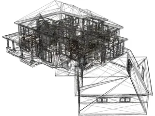 Villa 3D Model preview