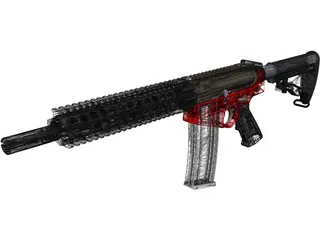 AR-15 3D Model preview