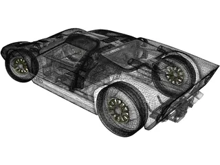 Ford GT40 3D Model preview