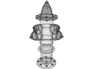 Fire Hydrant 3D Model preview
