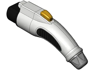 Electric Car Charging Plug 3D Model preview