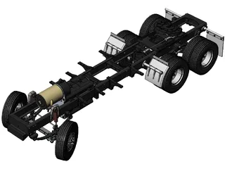 King Hauler Truck Chassis 3D Model preview