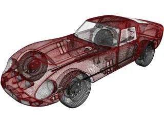 Ferrari 250 GTO (1962) 3D Model preview