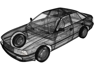 Audi 80 [B3] (1986) 3D Model preview