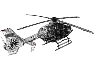 Eurocopter EC-135 3D Model preview