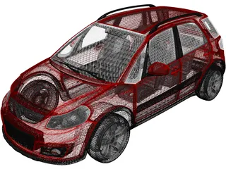 Suzuki SX4 (2010) 3D Model preview