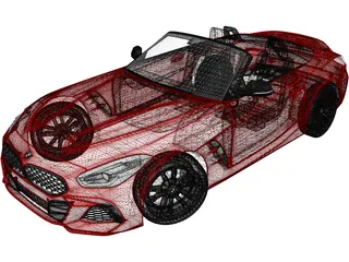 BMW Z4 M40i First Edition Roadster (2019) 3D Model preview