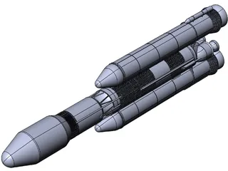 GSLV Mk III 3D Model preview