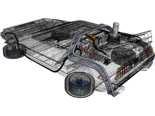 DeLorean DMC-12 3D Model preview