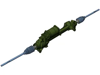 BMW X3 F25 Steering Rack 3D Model preview