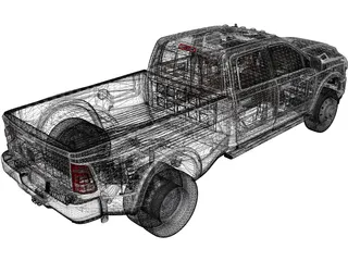 Dodge RAM 3500HD Limited (2020) 3D Model preview