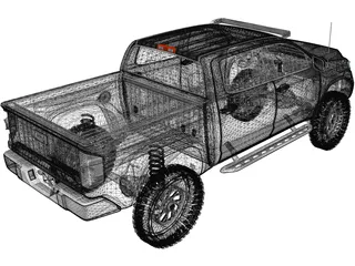 Toyota Tundra [Lifted] (2020) 3D Model preview