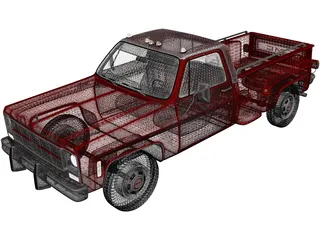 GMC Sierra Grande 454 (1979) 3D Model preview