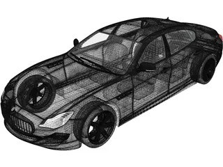 Maserati Quattroporte 3D Model preview