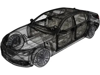 BMW 7-Series (2016) 3D Model preview