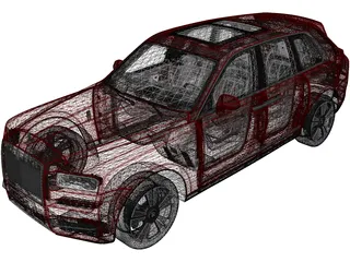 Rolls-Royce Cullinan (2019) 3D Model preview