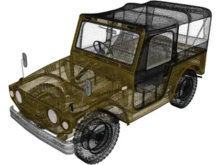 Suzuki Jimny (1970) 3D Model preview