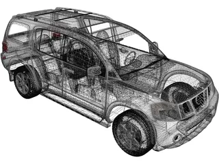 Nissan Armada 3D Model preview