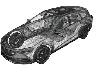 Opel Insignia Country Tourer (2017) 3D Model preview