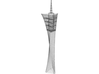 Airport Tower 3D Model preview